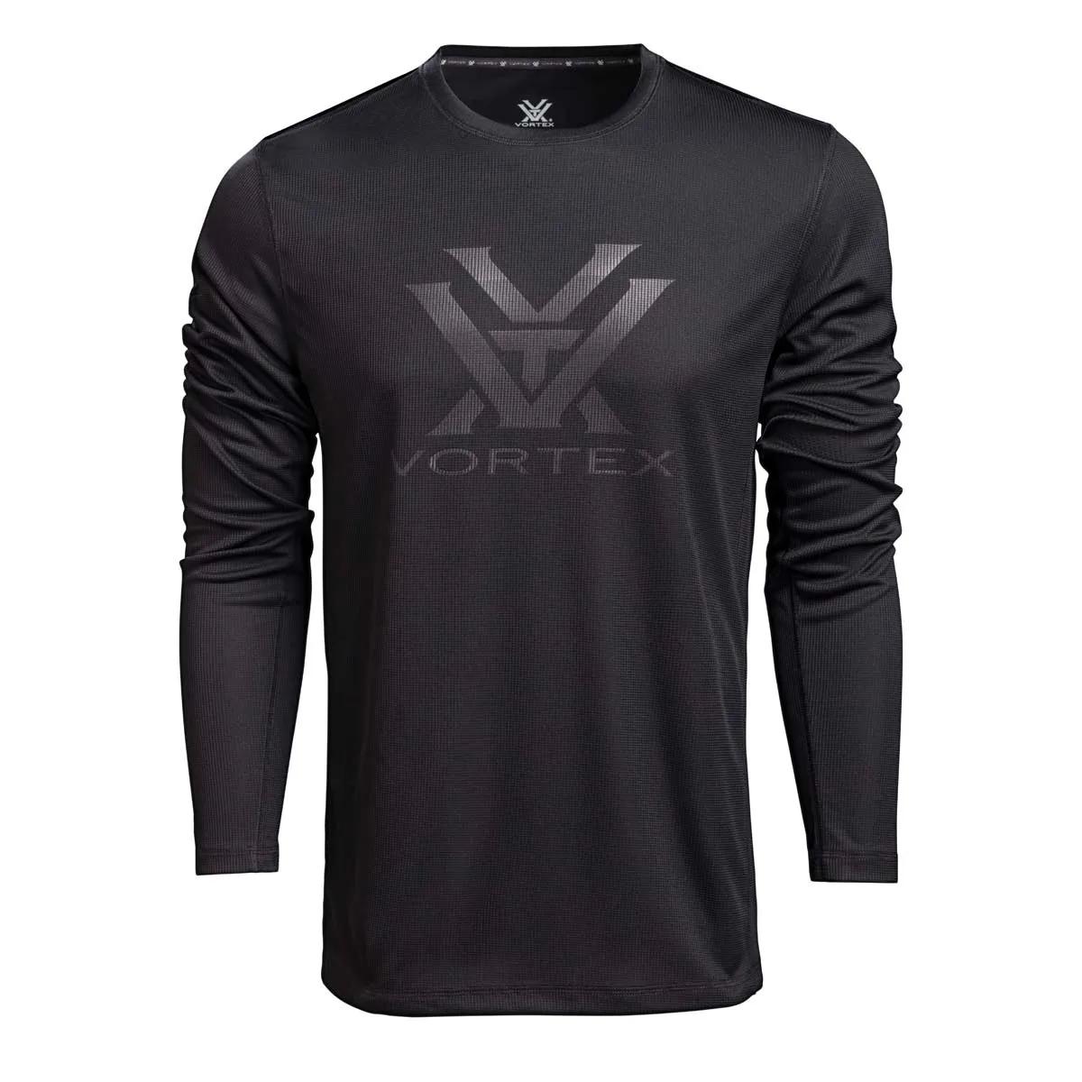 Core Logo Performance Grid Long Sleeve Shirt
