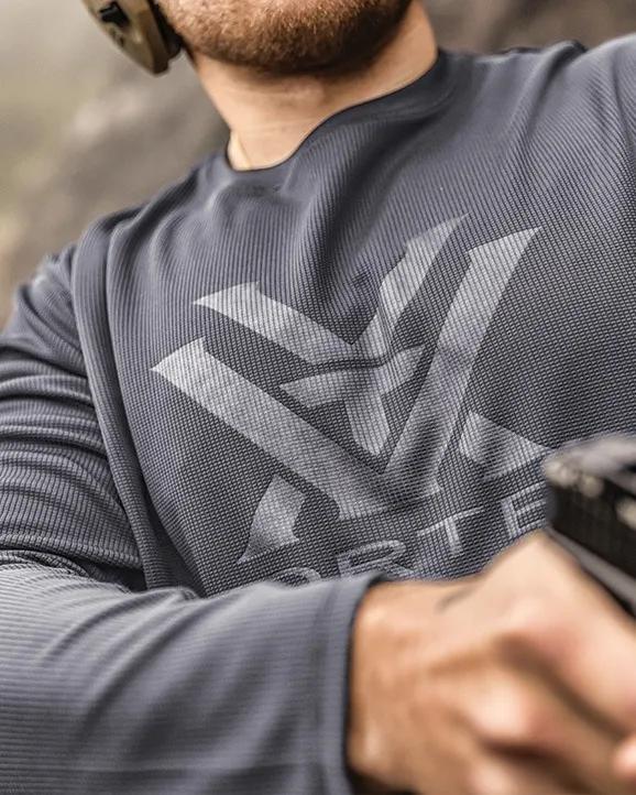 Core Logo Performance Grid Long Sleeve Shirt - Image 4