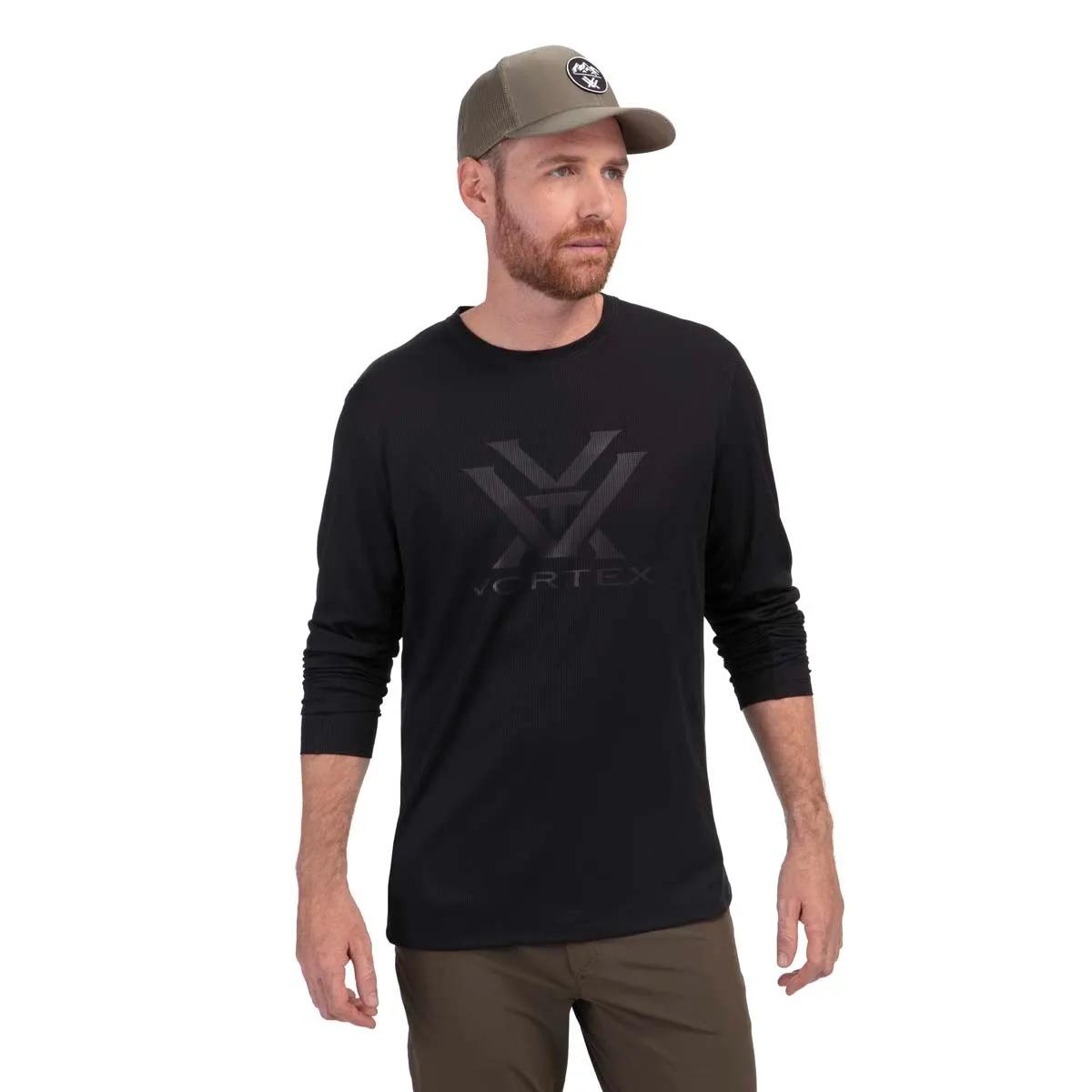 Core Logo Performance Grid Long Sleeve Shirt - Image 5